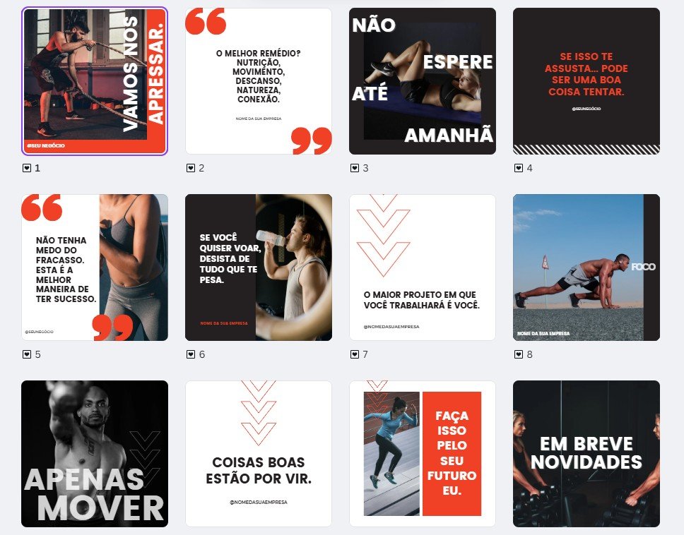 pack academia 3 (1) FEED - Academia | Personal Trainer Kit 3 - Imagem 1