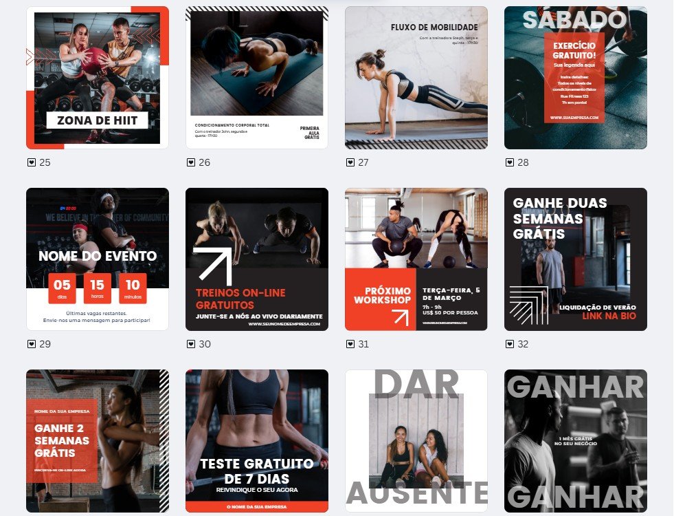 pack academia 3 (3) FEED - Academia | Personal Trainer Kit 3 - Imagem 3