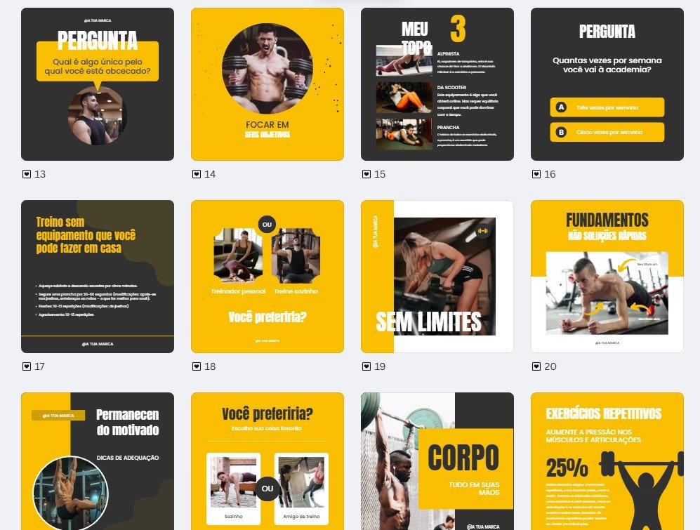pack academia 4 (2) FEED - Academia | Personal Trainer Kit 4 - Imagem 2