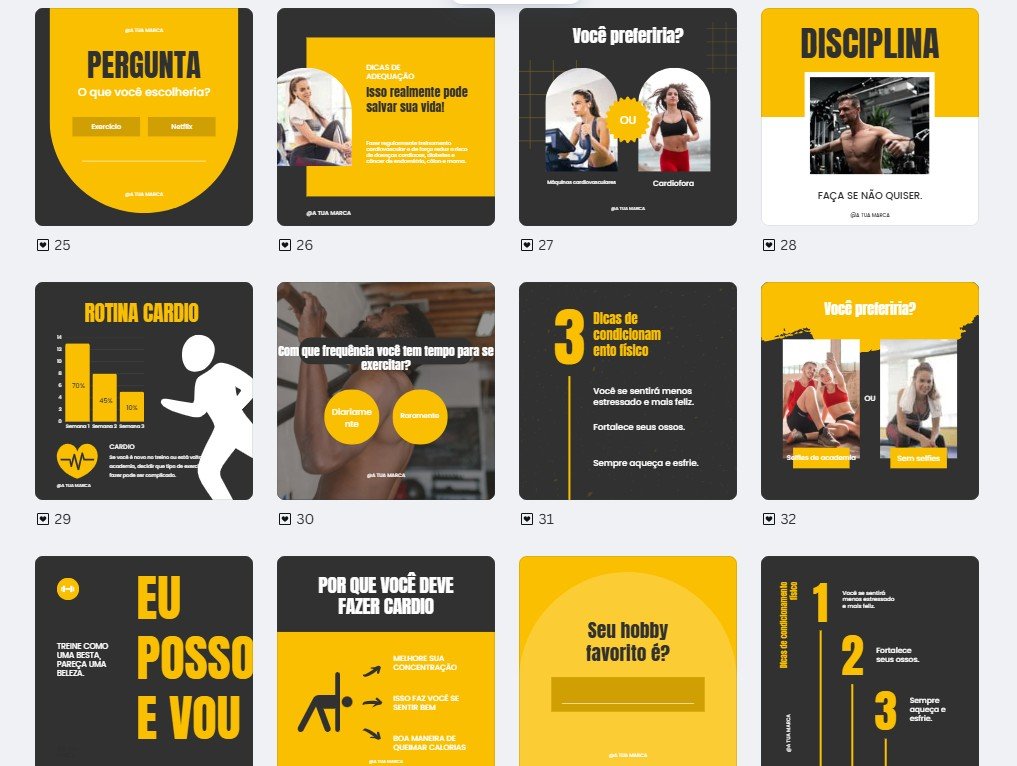 pack academia 4 (3) FEED - Academia | Personal Trainer Kit 4 - Imagem 3