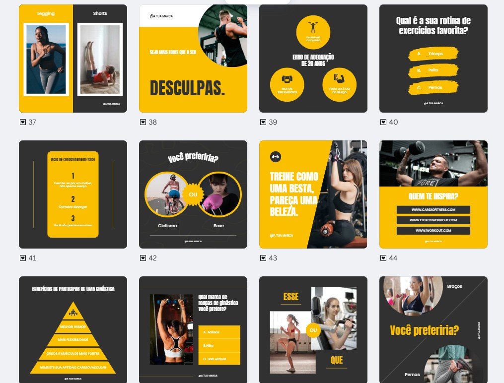 pack academia 4 (4) FEED - Academia | Personal Trainer Kit 4 - Imagem 4
