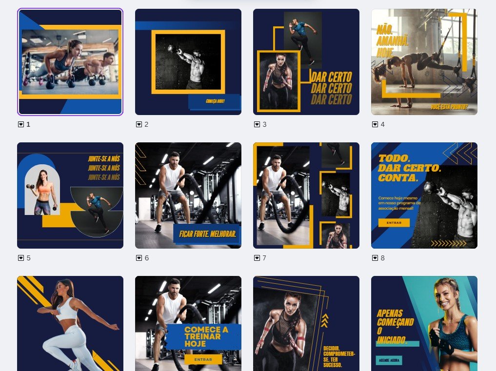pack academia 5 (1) FEED - Academia | Personal Trainer Kit 5 - Imagem 1