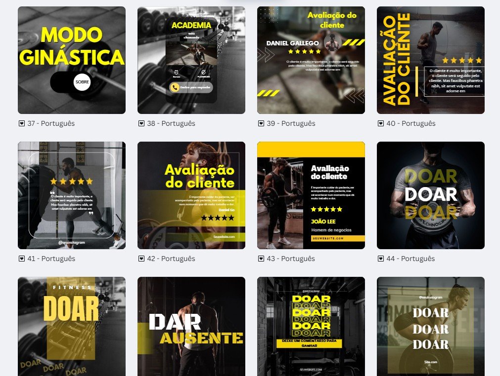 pack academia 6 (4) FEED - Academia | Personal Trainer Kit 6 - Imagem 4