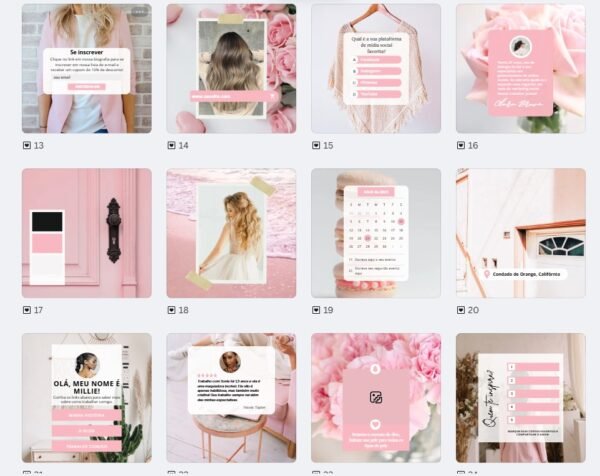 FEED - Loja | Boutique Kit 3 (Rosa) - Imagem 2