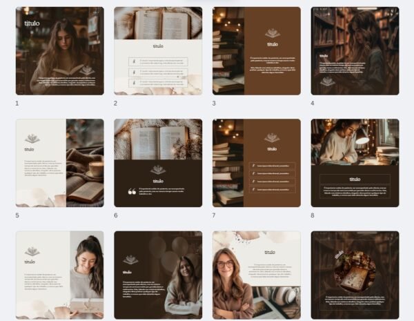 FEED - Leitura | Livraria Kit 1 (Marrom) - Imagem 1