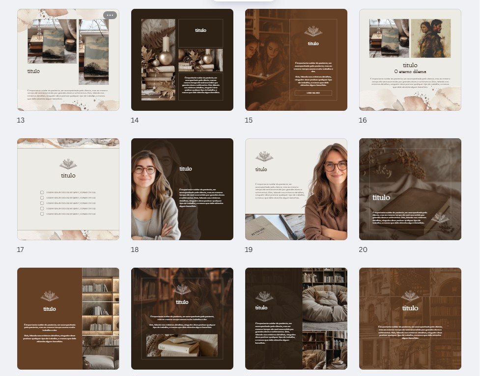 pack livraria 1 (2) FEED - Leitura | Livraria Kit 1 (Marrom) - Imagem 2
