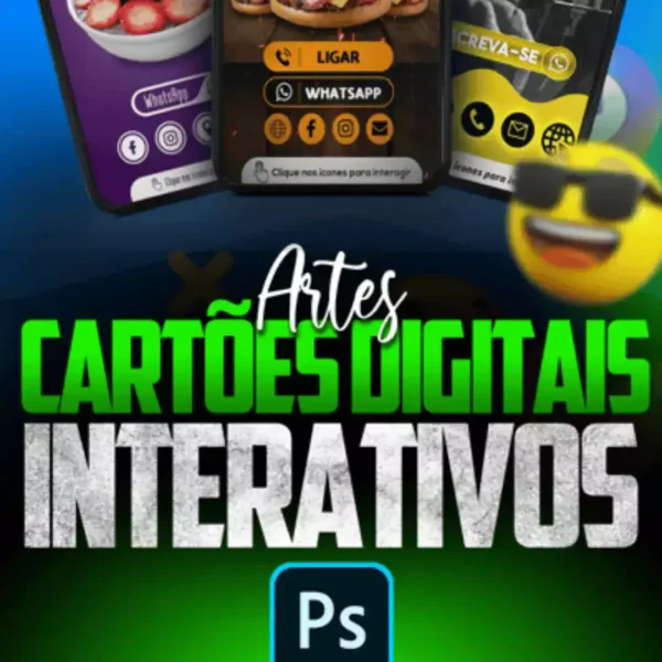 Cartões Digitais Interativos Photoshop - Imagem 1